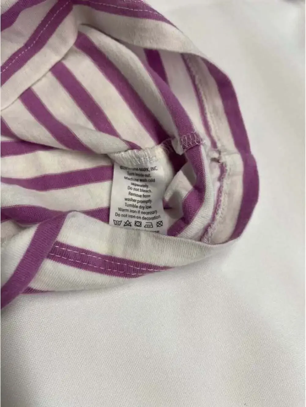 Gymboree Girls Size 8 Purple Striped Camera Fashion Top